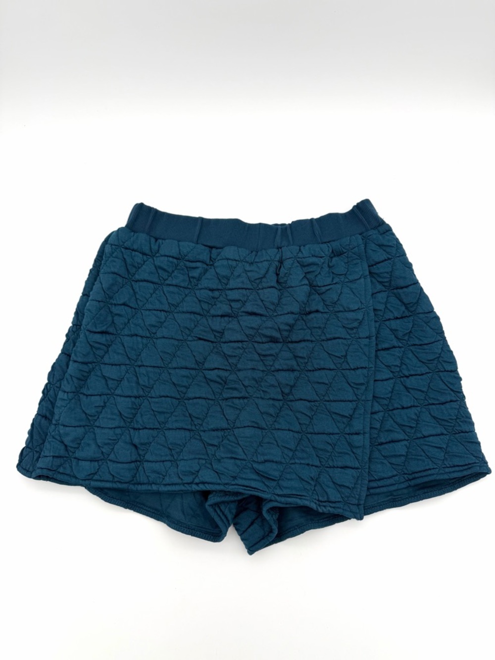 NWOT New Women's Quilted Long Sleeve And Skort Outfit Shorts Top Set Shirt Navy - Picture 4 of 6